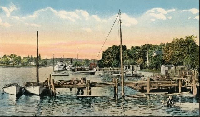 Historical view of Rowayton marina